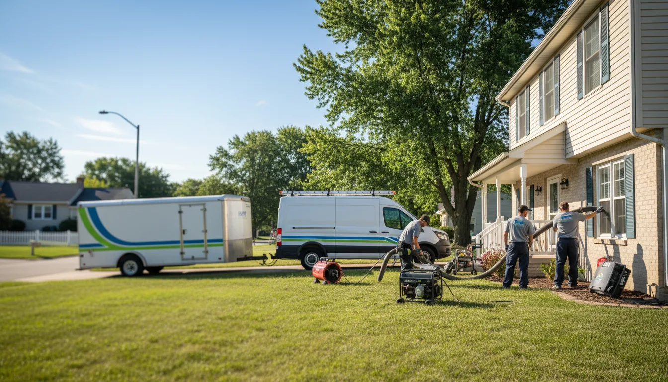 Flooded Basement Restoration And Cleanup With Repair in Hepler, KS near me